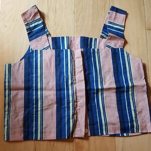 Striped Blue and Pink Women's Top